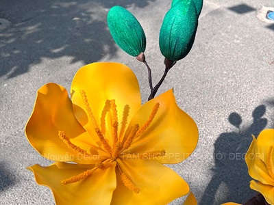 Cành mai đào Bonsai khổng lồ nhiều màu [Thủ công - Nhẹ] D180cm CANHHOA-10